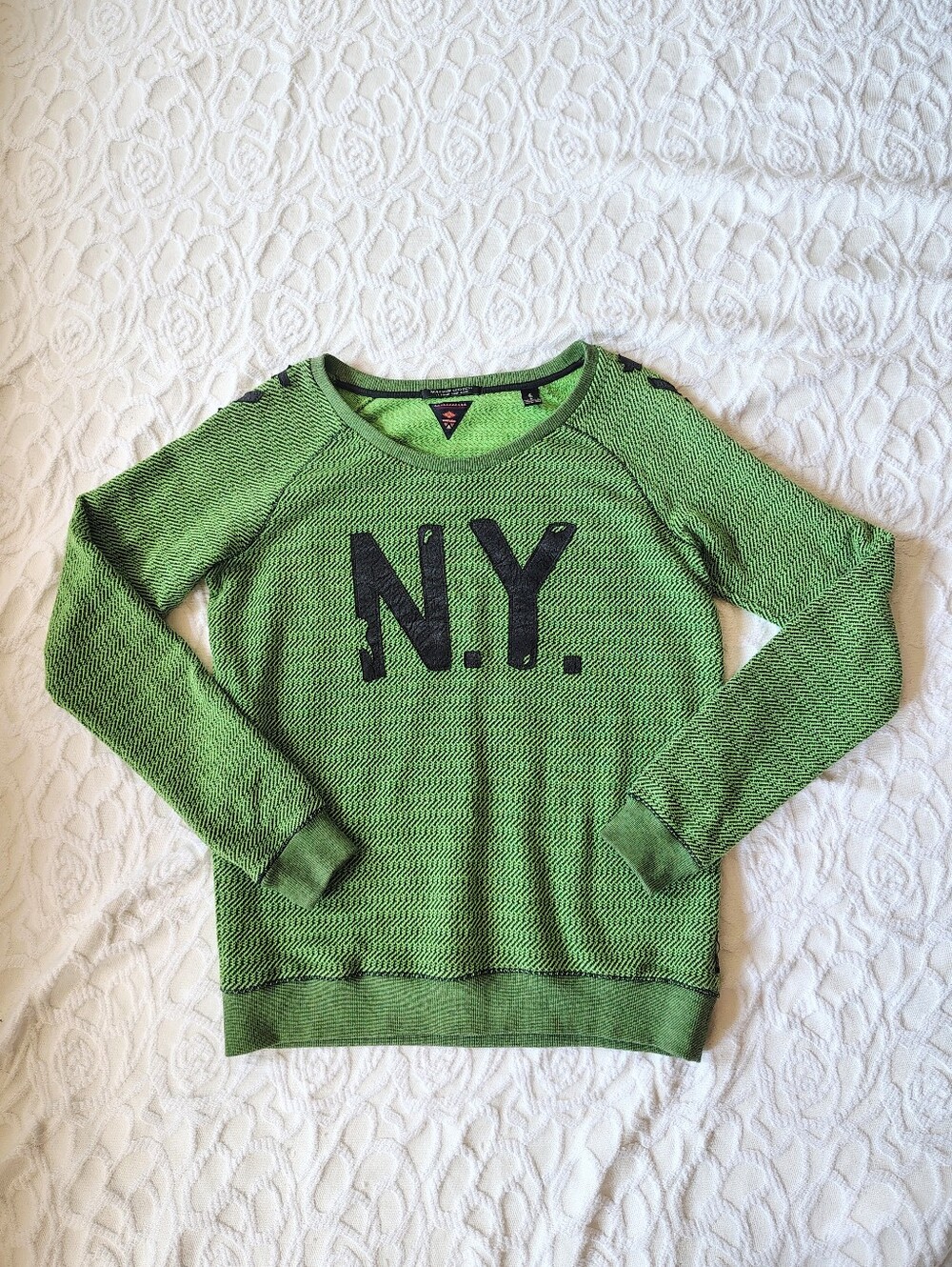 Vintage Distressed NY Crewneck Sweatshirt 4 Small S